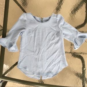Light blue dress top
